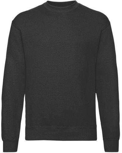 Fruit Of The Loom Adult Classic Drop Shoulder Sweatshirt () - Black