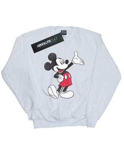 Disney Traditional Wave Mickey Mouse Sweatshirt () - White