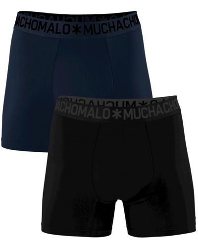 MUCHACHOMALO 2-pack Onderbroeken - - Goede Kwaliteit - Zachte Waistband - Blauw