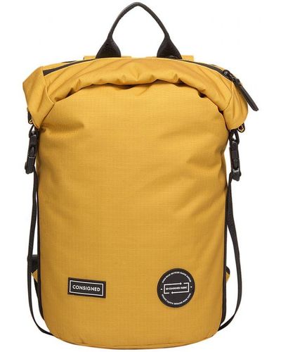 Consigned Cornel M Roll Top Backpack - Yellow