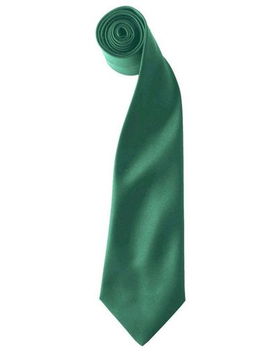 PREMIER Colours Satin Clip Tie (Pack Of 2) () - Green