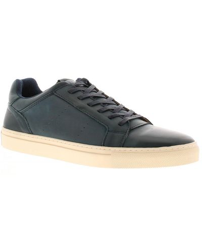 Front Skate Shoes Trainers Bronx Leather Lace Up Leather (Archived) - Blue