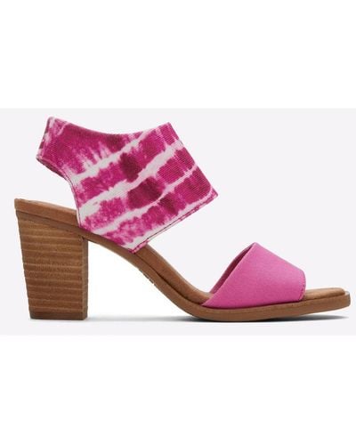TOMS Majorca Cutout Sandal Mixed Material - Pink