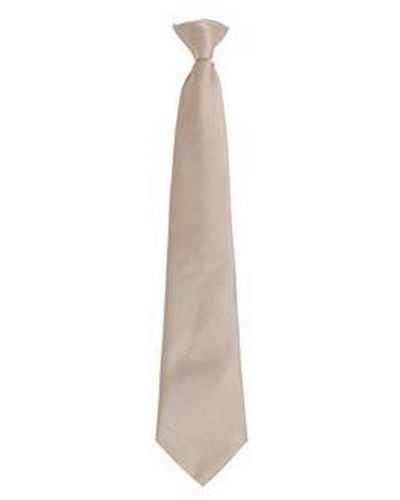 PREMIER Fashion ”Colours” Work Clip On Tie () - White