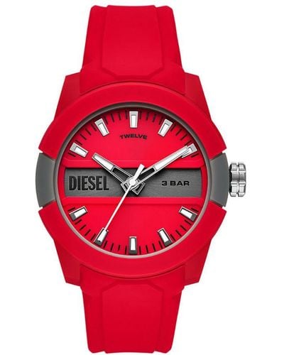DIESEL Bb Watch Dz1980 Silicone - Red