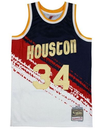 Mitchell & Ness Houston Rockets Hakeem Olajuwon Vest - White