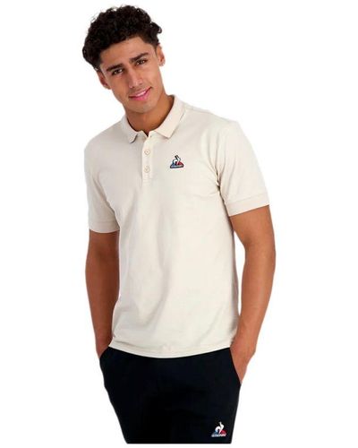 Le Coq Sportif Essential-poloshirt Voor - Wit