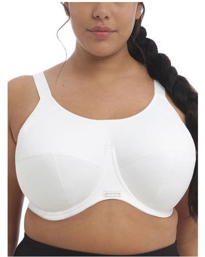 Elomi Energise Full Cup Side Support Sports Bra - White