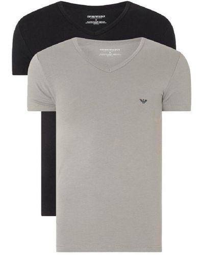 Emporio Armani 2-Pack T-Shirts - Grey