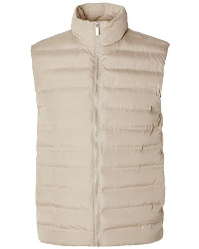 SELECTED Jas Zomer Barry Quilted Gilet Pure Cashmere Beige - Naturel