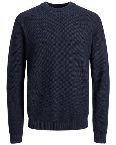 Jack & Jones Sweaters Jjgeorge Knit Crew Neck Blauw