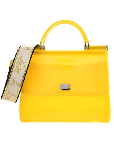 Dolce & Gabbana Yellow Pvc Crossbody Bag