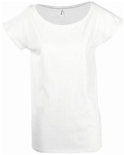 Sol's Ladies Marylin Long Length T-Shirt () - White