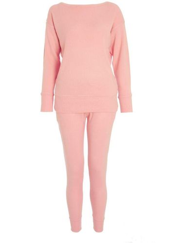 Quiz Pink Knitted Lounge Set