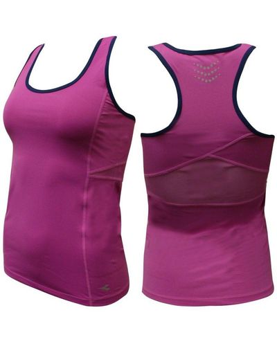 Diadora Running Purple Vest Textile