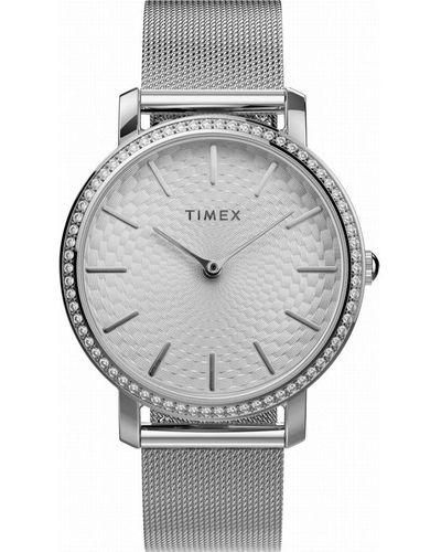 Timex Dames Horloge Zilverkleurig Tw2v52400 - Grijs