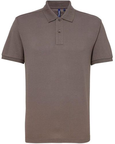 Asquith & Fox Short Sleeve Performance Blend Polo Shirt (Slate) - Grey