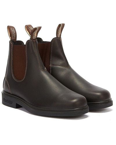 Blundstone Chelsea Dress Stout Boots - Brown