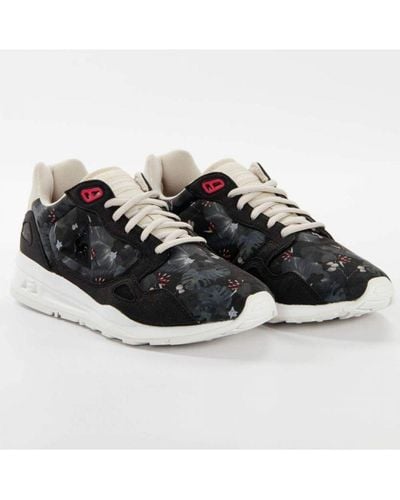 Le Coq Sportif R900 Winter Floral Lace-Up Synthetic Trainers 1620214 - Black