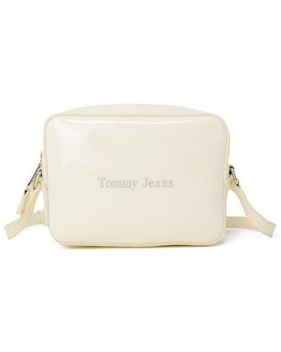 Tommy Hilfiger Shoulder Bag With Zip Closure - White