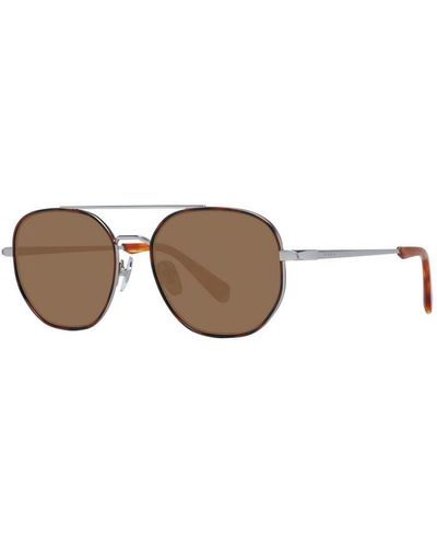 Sandro Classic Aviator Sunglasses - Brown