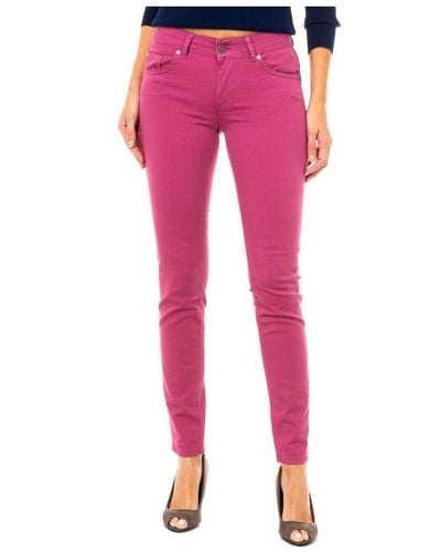 Liu Jo Womenss Slim Fit Jeans Wxx032-T7978 - Pink