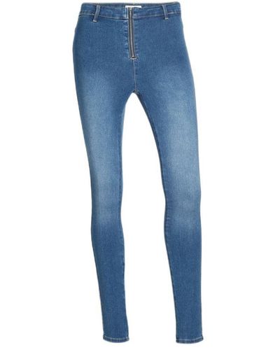 ONLY High Waist Skinny Jeans Onlroyal Light Medium Blue Denim - Blauw