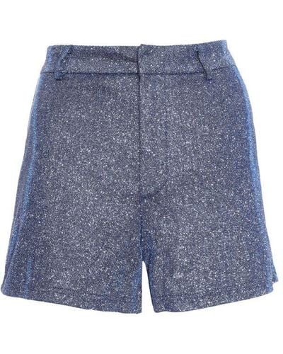 Quiz Glitter Tailored Shorts - Blue