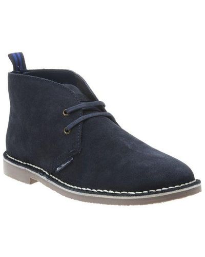 Ben Sherman Hunt Boots Suede - Blue