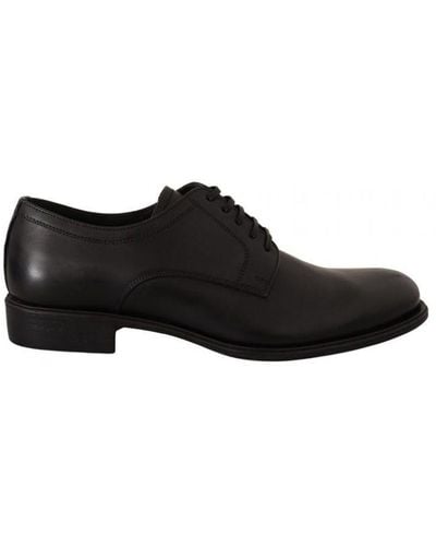 Dolce & Gabbana Leather Lace Up Formal Derby Shoes - Black