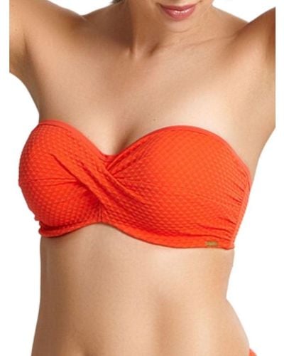Panache Echo Bandeau Bikini Top - Orange