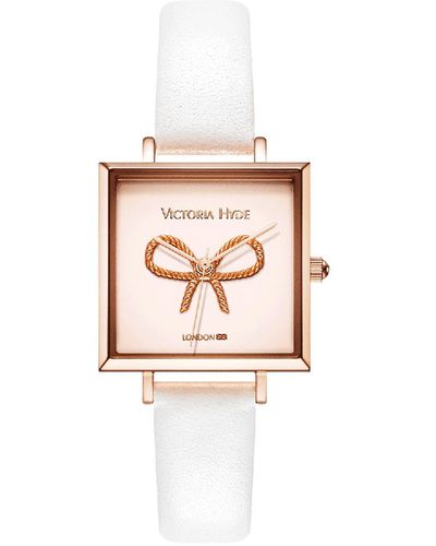 Victoria Hyde London Watch Maida Vale Bow Edged, Rosegold - Pink