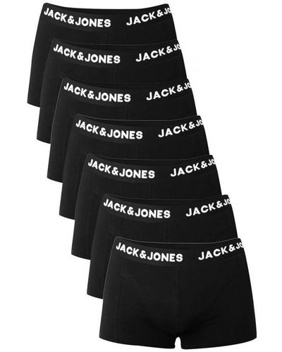 Jack & Jones 7 Pack Boxer Shorts Cotton - Black