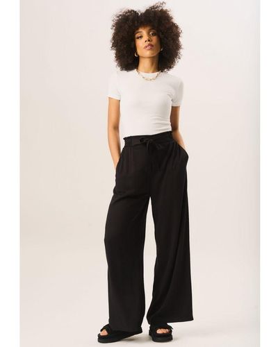 Gini London Paperbag Waist Tie Trousers - White