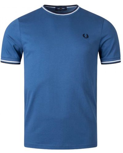 Fred Perry Twin Tipped T-Shirt - Blue