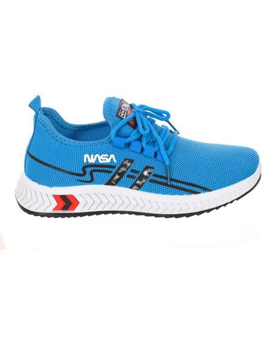 NASA High-Top Style Lace-Up Trainers Csk2029 - Blue