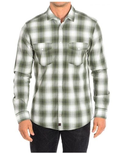 Strellson Casual Long Sleeve Shirt 10004718 Man Cotton - Grey