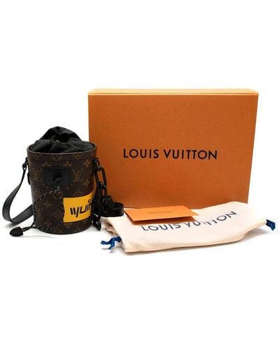 Louis Vuitton By Virgil Abloh Chalk Nano Bag - Ltd Singapore Edition Canvas - Brown