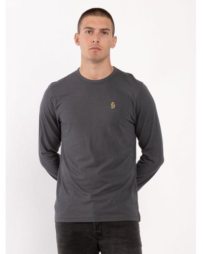Luke 1977 Ls Trous Long Sleeve T-Shirt - Grey