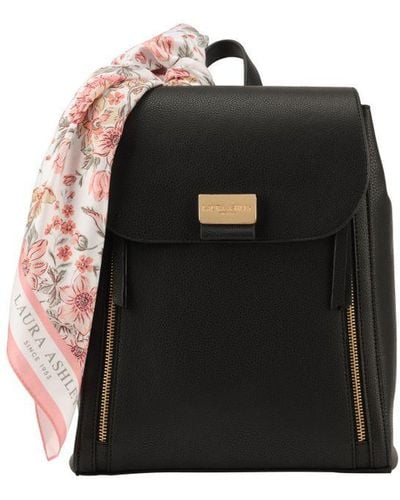 Laura Ashley Backpack Faux Leather - Black