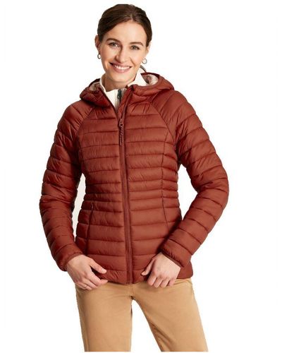 Joules Bramley Padded Hooded Puffer Coat Jacket Polyamide - Red