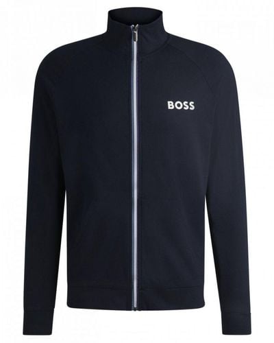 BOSS Boss Authentic Loungewear Track Jacket - Blue