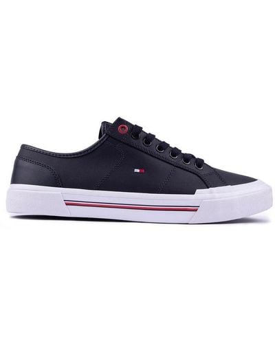 Tommy Hilfiger Core Corporate Vulc Sneakers - Blauw