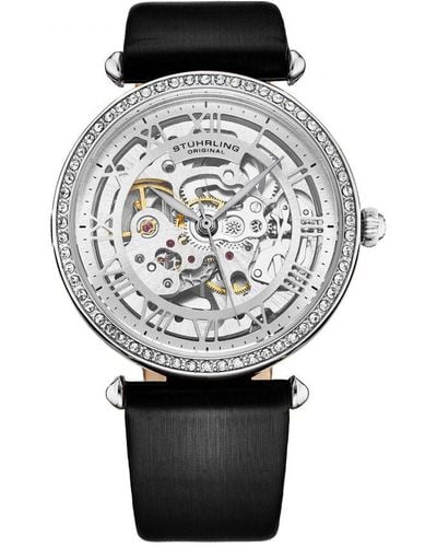 Stuhrling Luxe Automatic 4022 38Mm Skeleton - Grey
