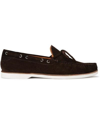 KG by Kurt Geiger Suede Venice Slip On Boat Shoes - Brown