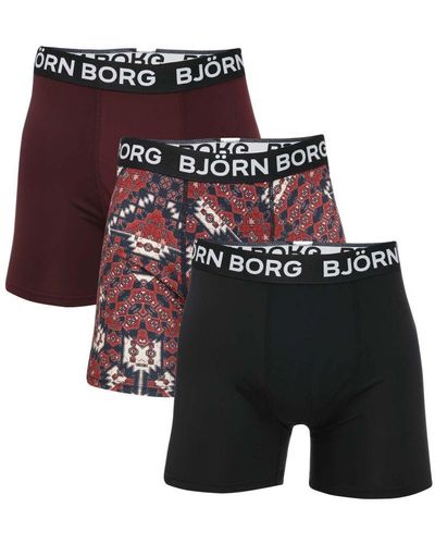 Björn Borg Performance 3 Pack Boxers - Multicolour