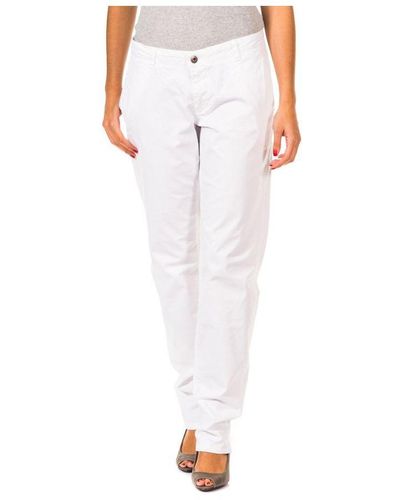 Gaastra Long Straight-Cut Trousers With Hems 31694100 - White