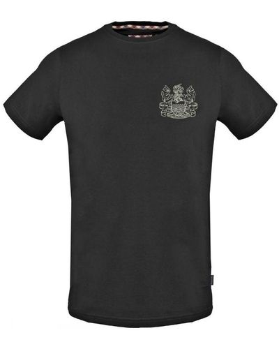 Aquascutum Triple A-logo Zwart T-shirt