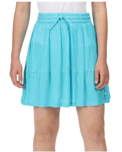 Regatta Hansika Crinkle Elasticated Sun Dress Viscose - Blue