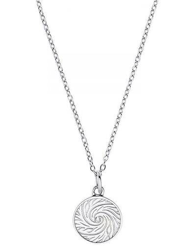 Amor Chain With Pendant For Ladies, 925 Sterling, Zirconia Synth. (Archived) - Metallic
